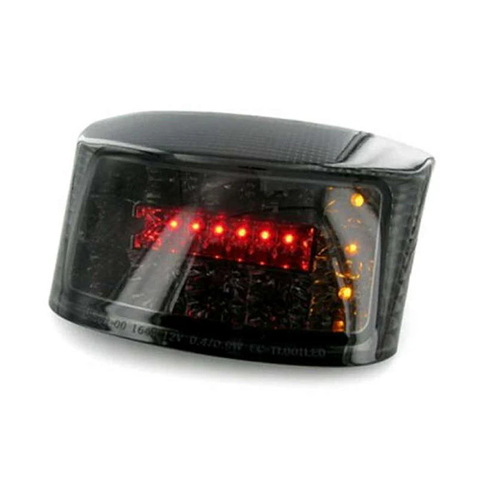 Luz Traseira V PARTS LED com piscas integrados, fumada, MBK/Yamaha 1