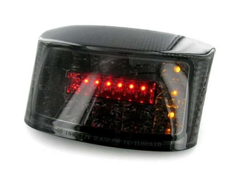 Luz Traseira V PARTS LED com piscas integrados, fumada, MBK/Yamaha 1