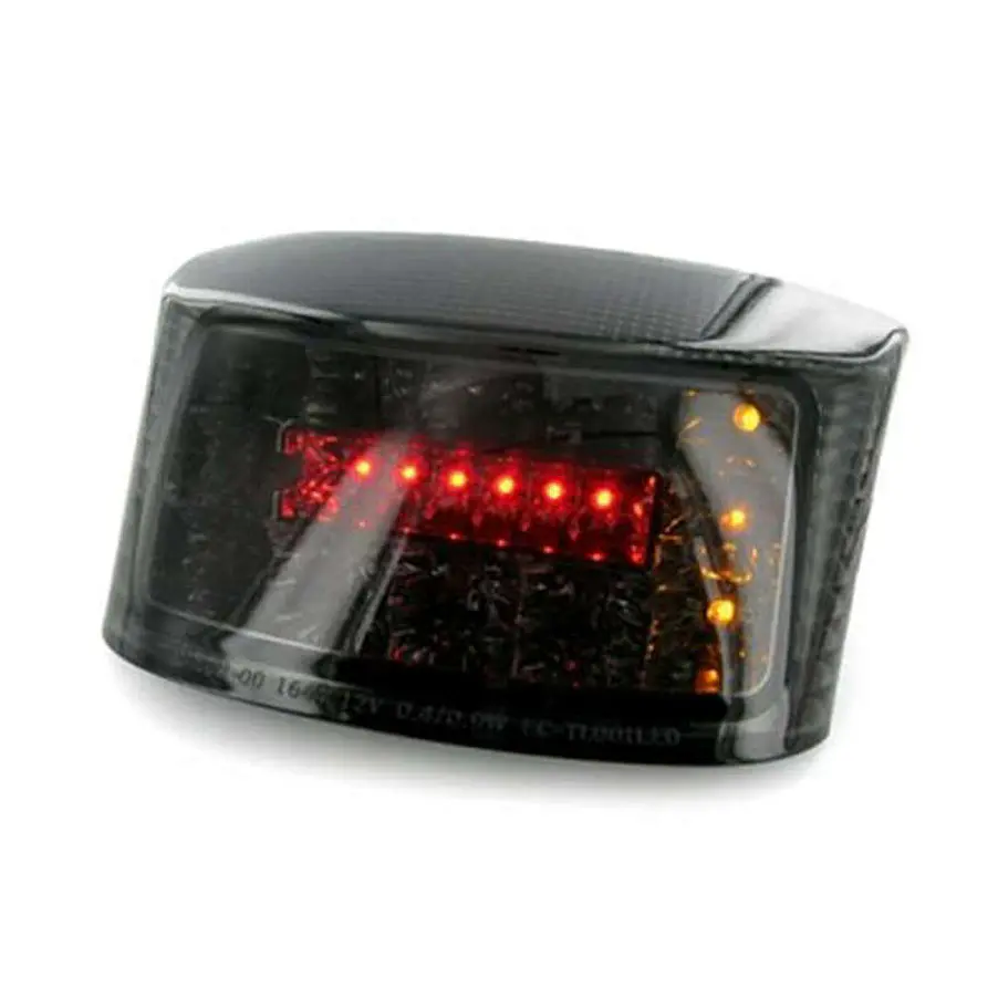 Luz Traseira V PARTS LED com piscas integrados, fumada, MBK/Yamaha 1