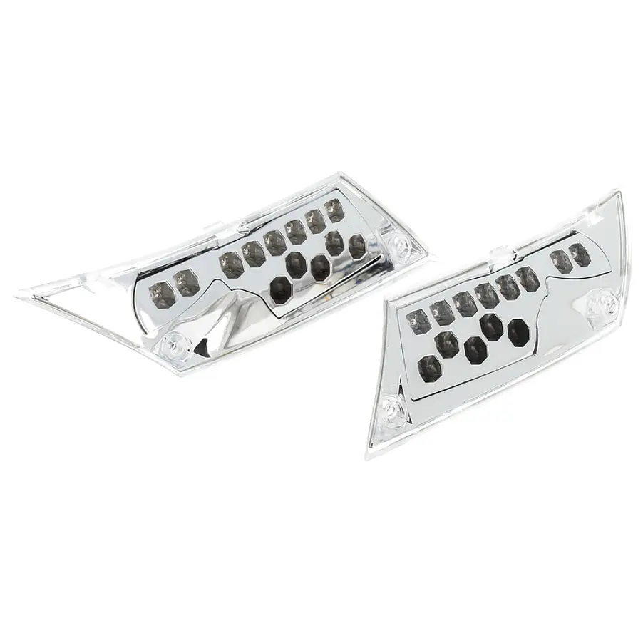 Pisca trás V PARTS tipo OEM, LED, cromado, Piaggio Zip 50 1