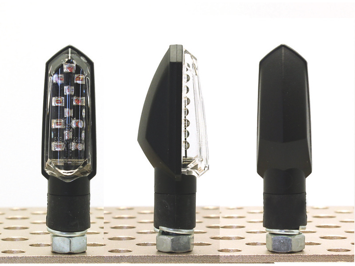 Piscas V PARTS Bud LED preto universal 1