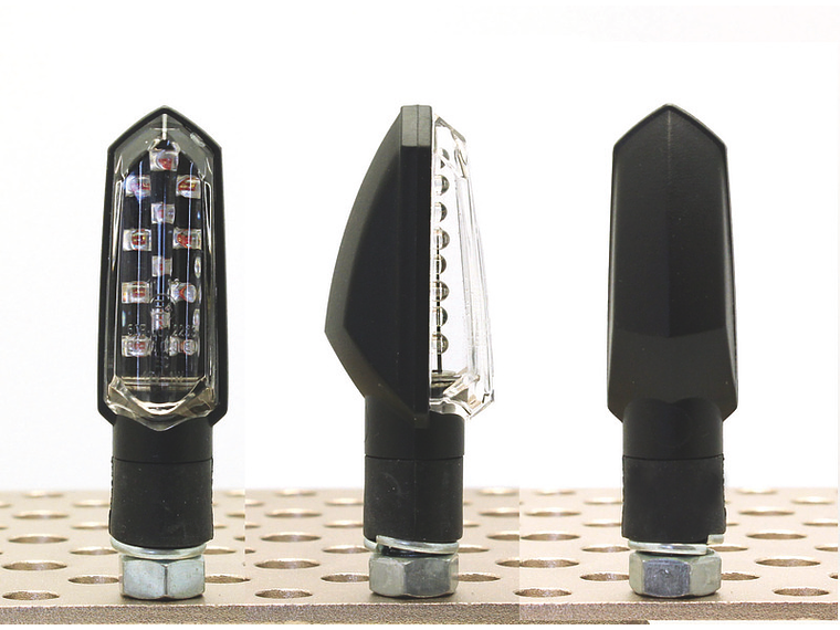 Piscas V PARTS Bud LED preto universal 1