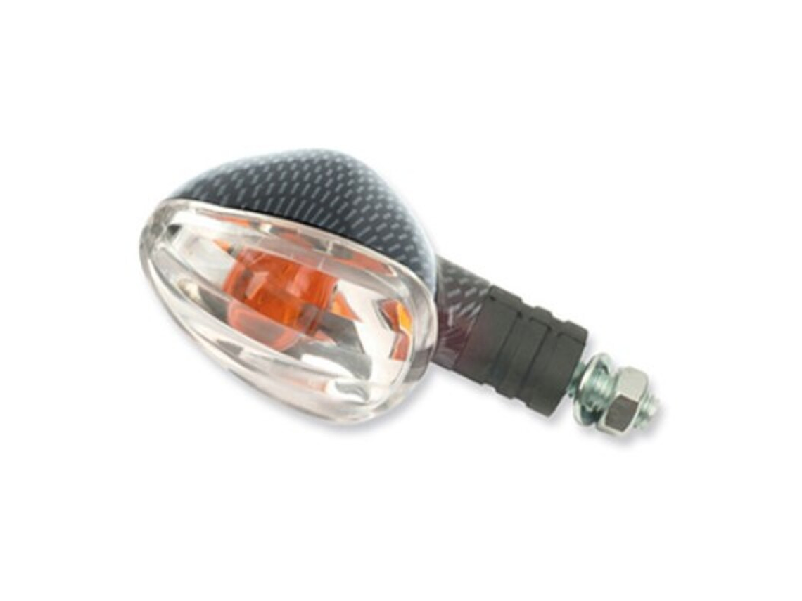 Conjunto de Piscas Universais V PARTS Braço Curto, carbono. Cristal âmbar 1