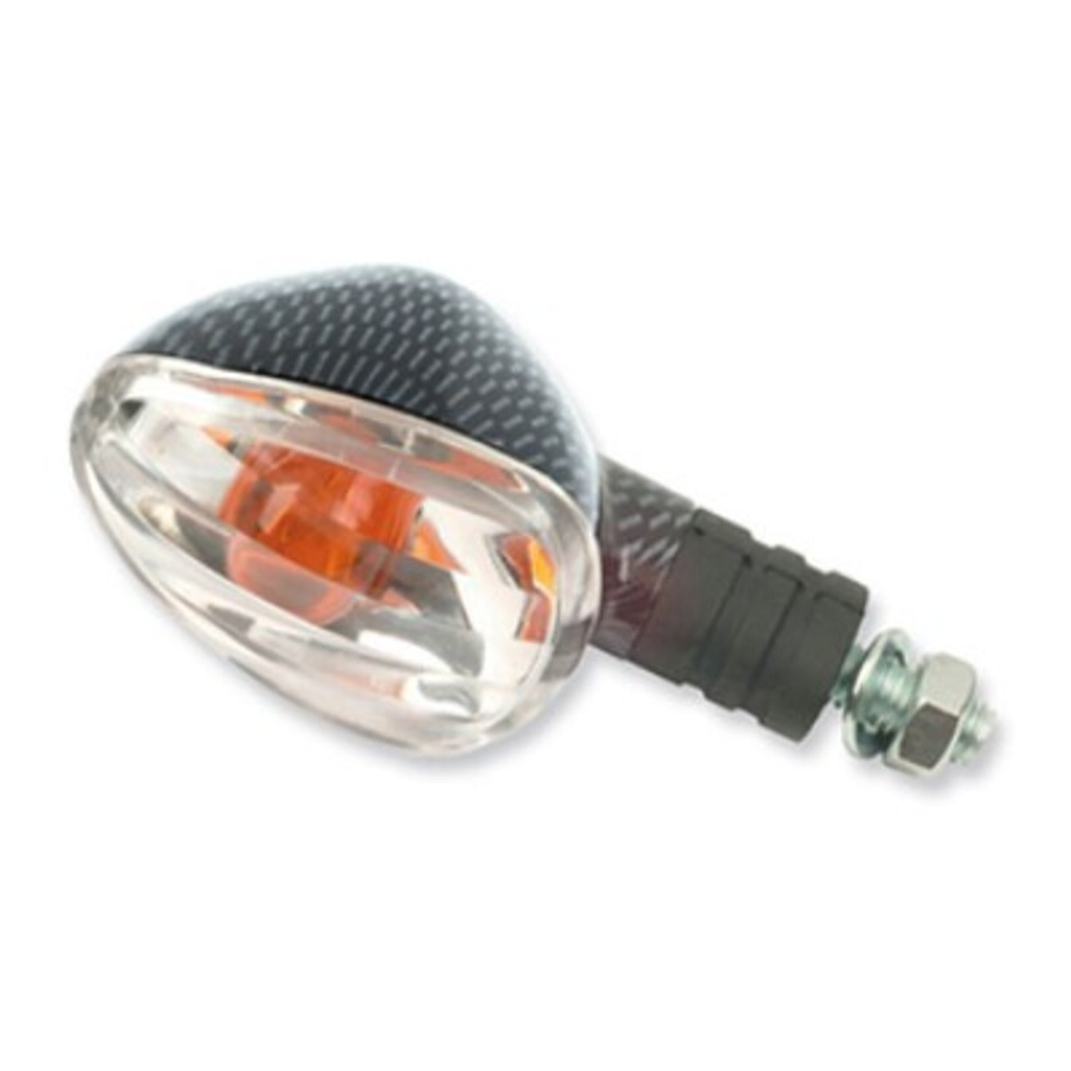 Conjunto de Piscas Universais V PARTS Braço Curto, carbono. Cristal âmbar