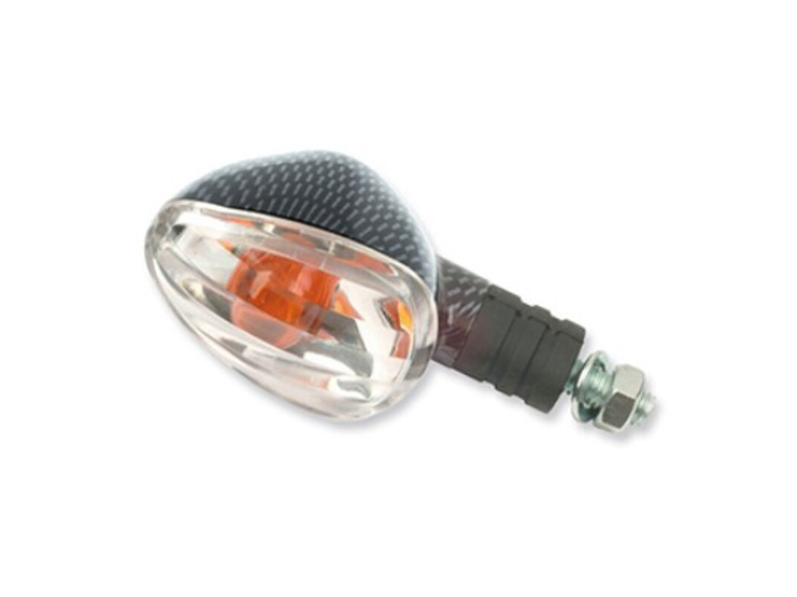 Conjunto de Piscas Universais V PARTS Braço Curto, carbono. Cristal transparemte 1