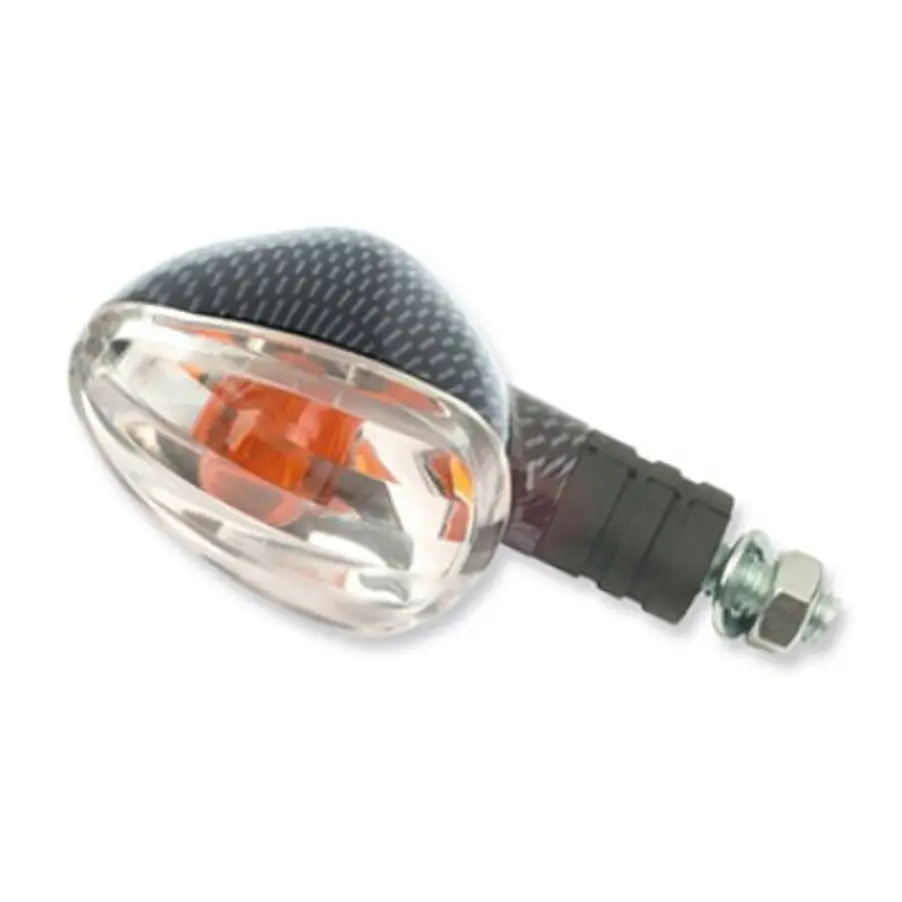 Conjunto de Piscas Universais V PARTS Braço Curto, carbono. Cristal transparemte 1