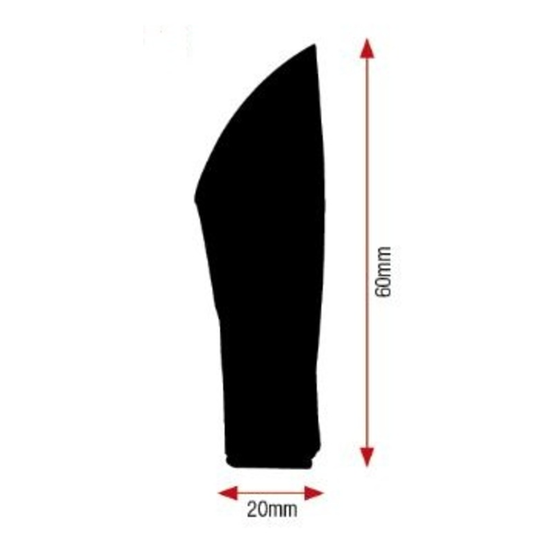 Piscas V PARTS Spike LED preto universal 1