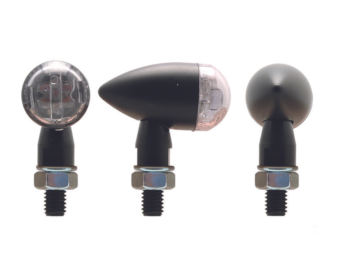 Piscas V PARTS Shell XS LED preto universal 1