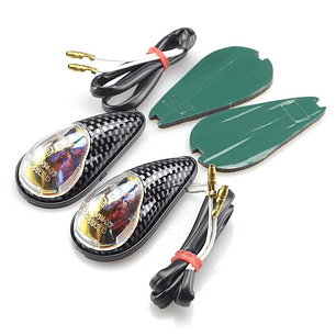 Pisca maxi-lágrima, carbono. Cristal láser