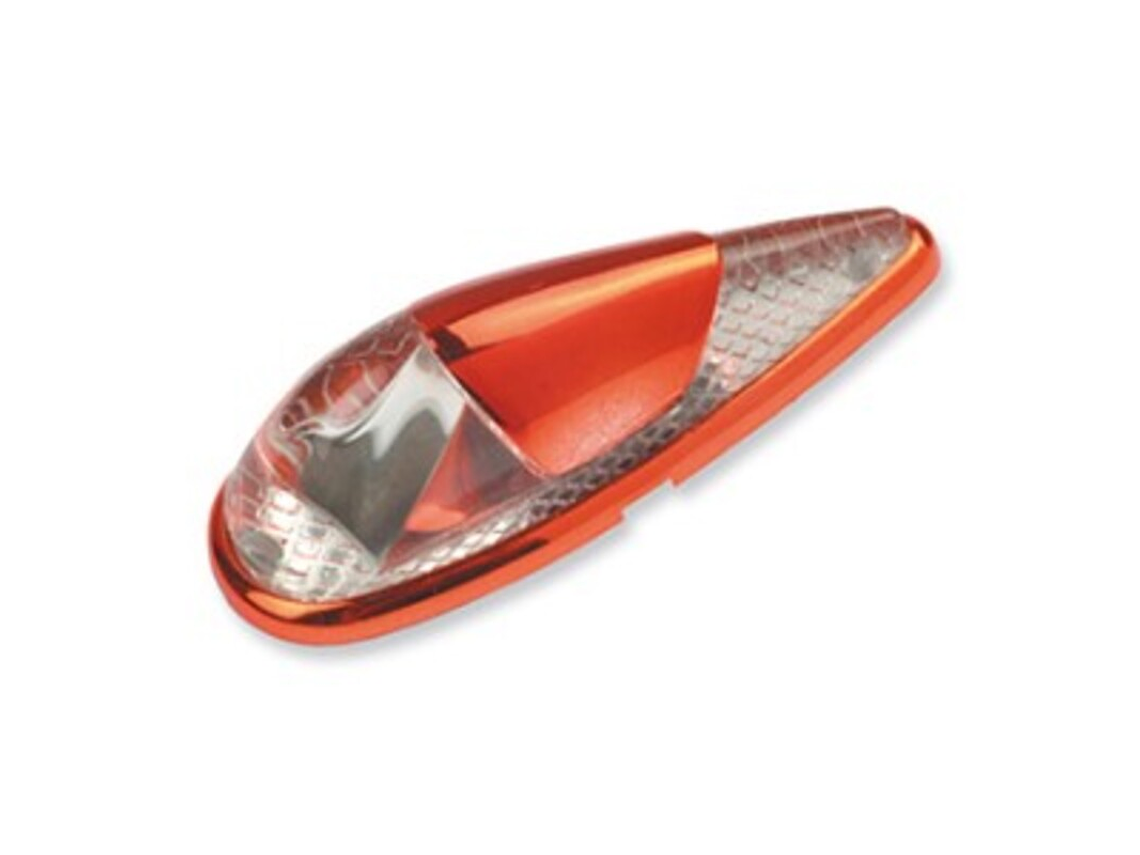 Pisca tipo lágrima, vermelha. 1