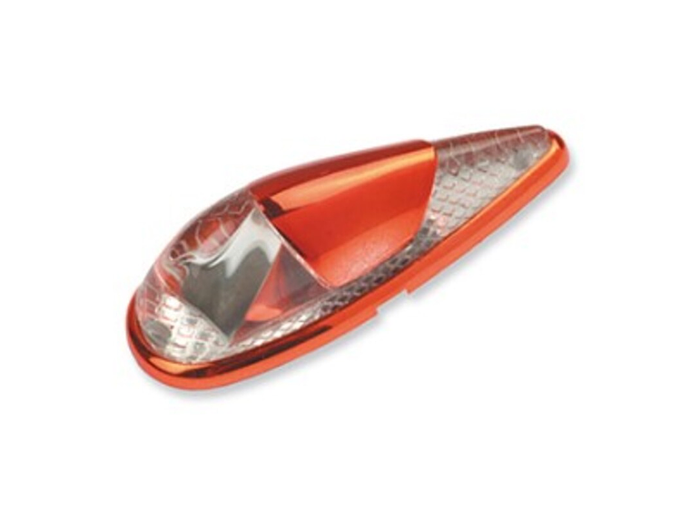 Pisca tipo lágrima, vermelha. 1