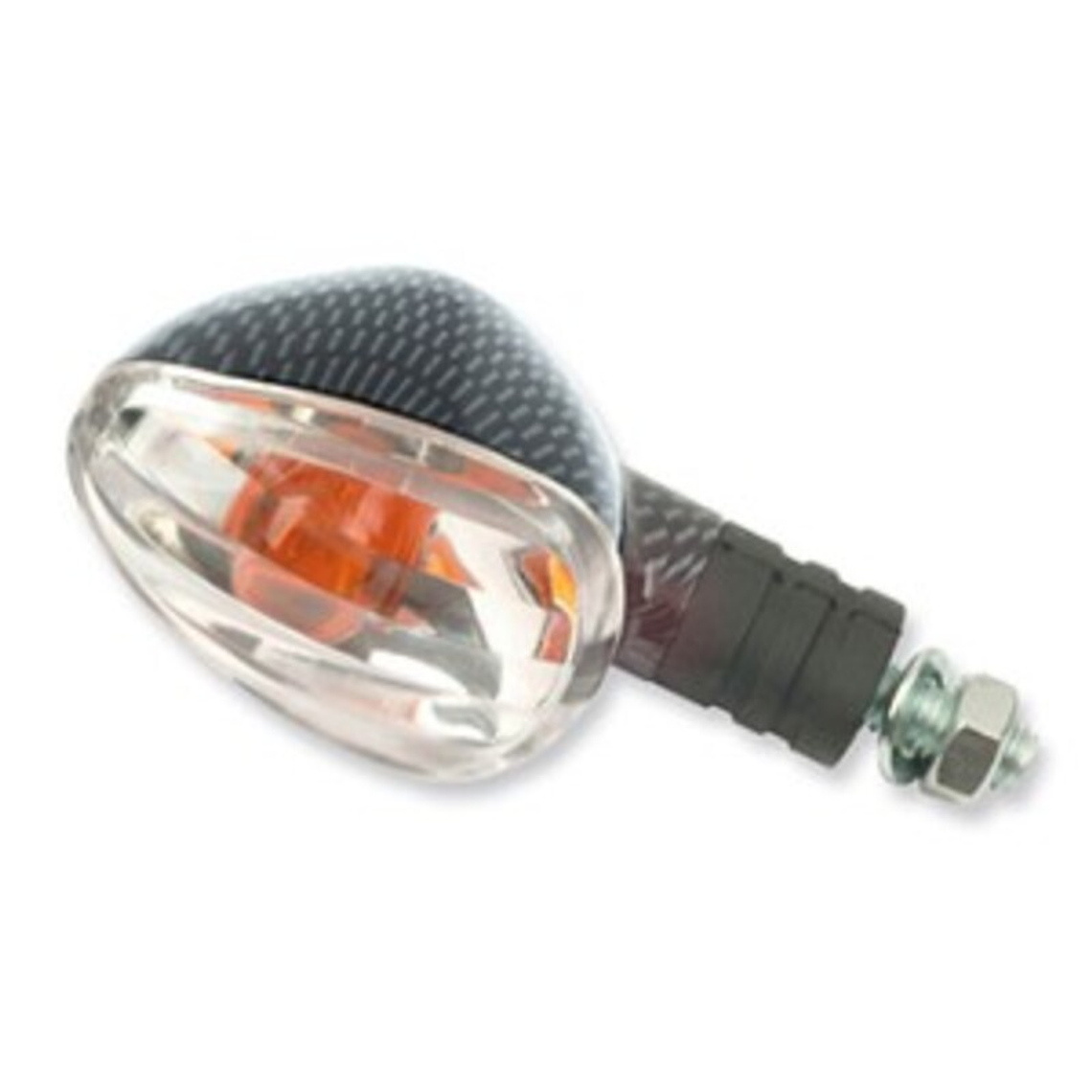 Conjunto de Piscas Universais V PARTS Braço Curto, carbono. Cristal âmbar 1