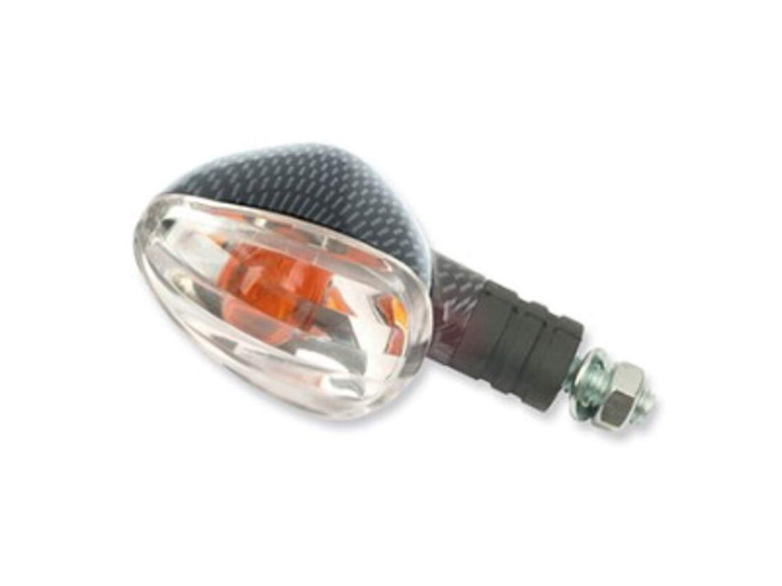 Conjunto de Piscas Universais V PARTS Braço Curto, carbono. Cristal âmbar 1