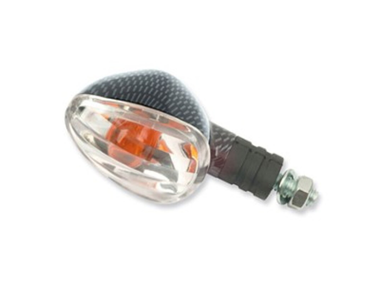 Conjunto de Piscas Universais V PARTS Braço Curto, carbono. Cristal âmbar 1