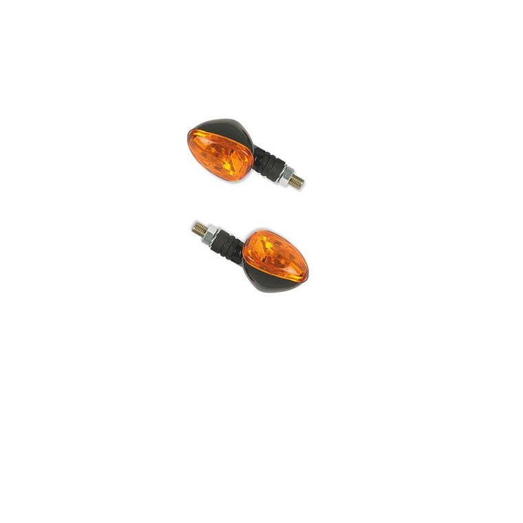 Conjunto de Piscas V PARTS Braço Curto, preto. Cristal âmbar 1