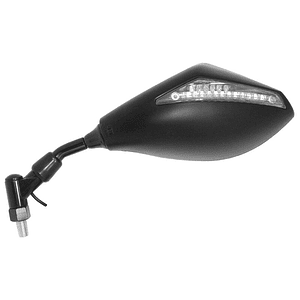 Retrovisor Esquerdo universal V PARTS Pisca M10 Led ambar