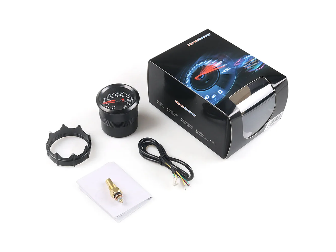 Manómetro Temperatura Óleo Preto 52 mm 2