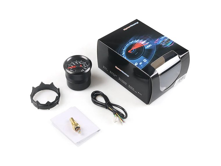 Manómetro Temperatura Óleo Preto 52 mm 2