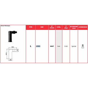 Cachimbo de Vela de Ignição NGK L05EA