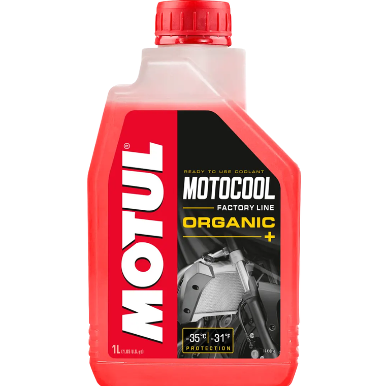 Anticongelante Motocool Factory Line -35°C Orgânico Motul 1L  1