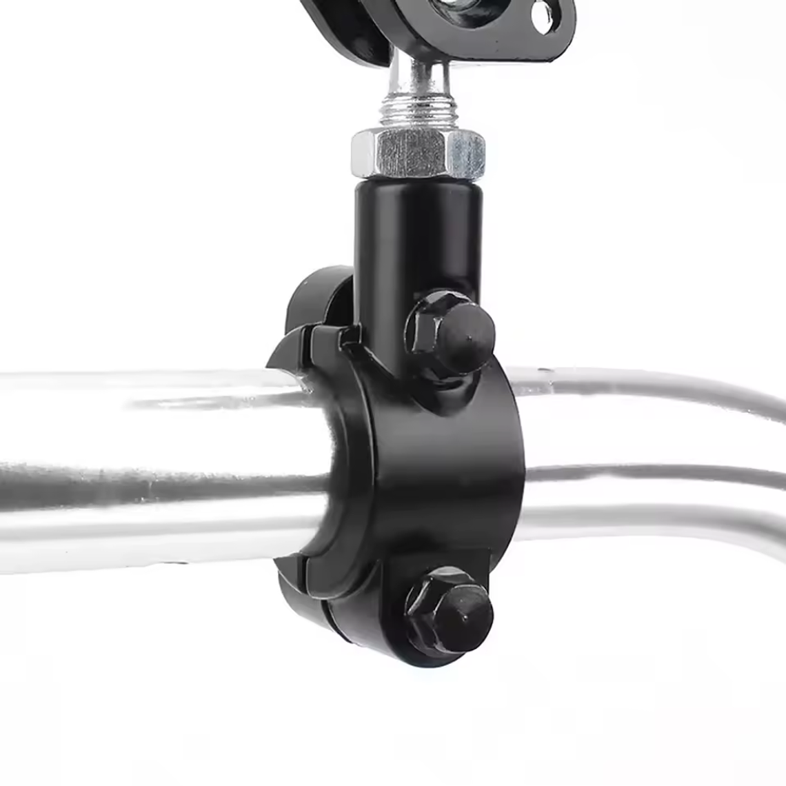 Suporte de Montagem Espelho de Mota no Guiador (Preto)  2