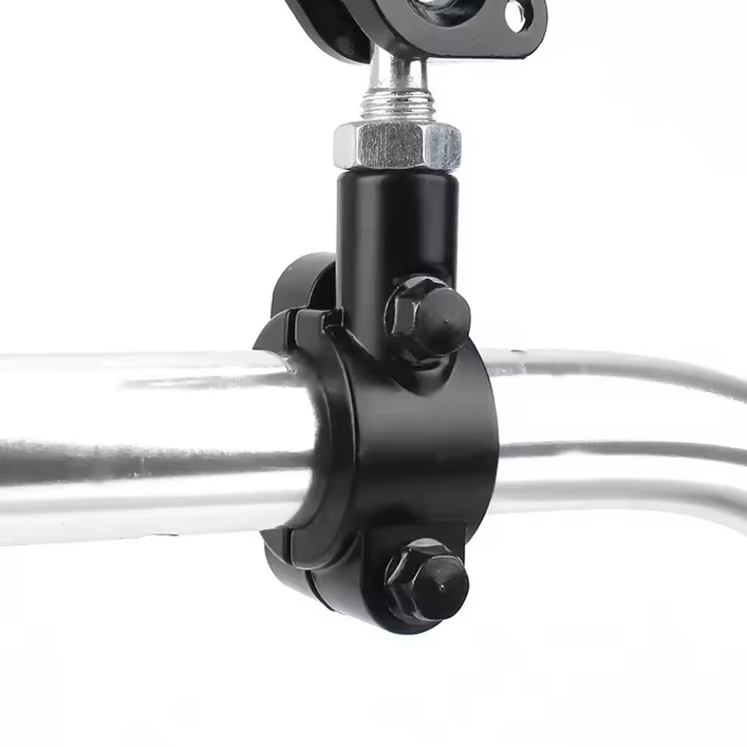 Suporte de Montagem Espelho de Mota no Guiador (Preto)  2