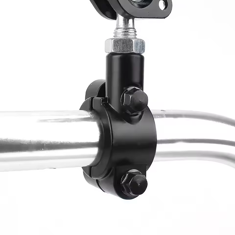 Suporte de Montagem Espelho de Mota no Guiador (Preto)  2