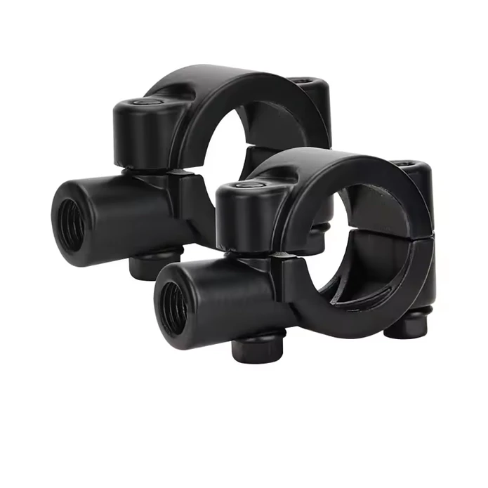 Suporte de Montagem Espelho de Mota no Guiador (Preto)  1