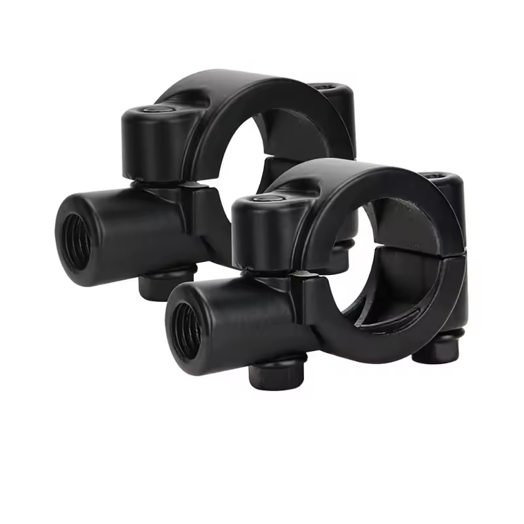 Suporte de Montagem Espelho de Mota no Guiador (Preto)  1