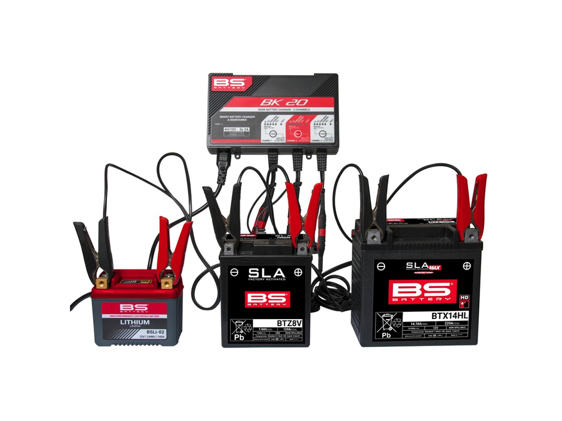 Carregador de Baterias Inteligente Ácido / Lítio 6V/12V  2