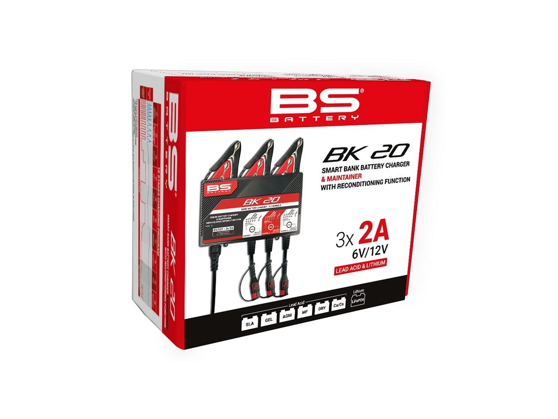 Carregador de Baterias Inteligente Ácido / Lítio 6V/12V  3