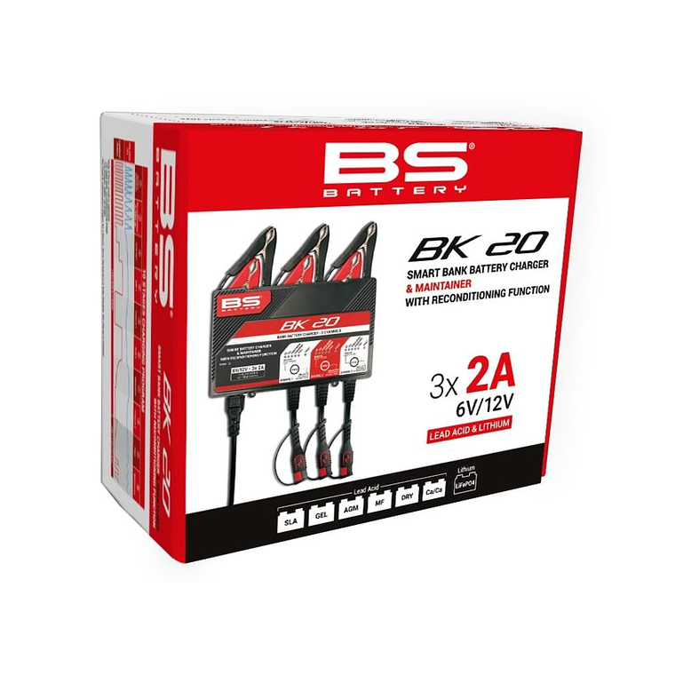 Carregador de Baterias Inteligente Ácido / Lítio 6V/12V  3