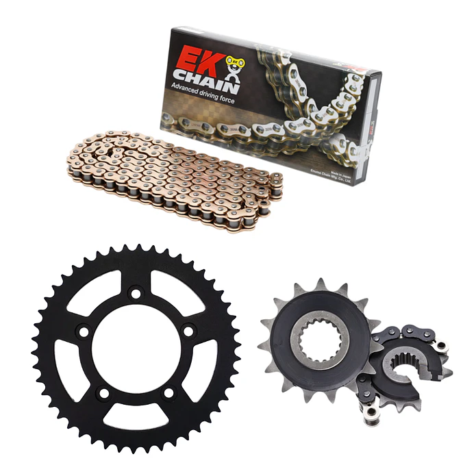 Kit Transmissão Yamaha MT-09 21/25 (Reforçado) - EK CHAIN / PBR  1