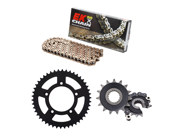 Kit Transmissão Yamaha MT-09 21/25 (Reforçado) - EK CHAIN / PBR  1