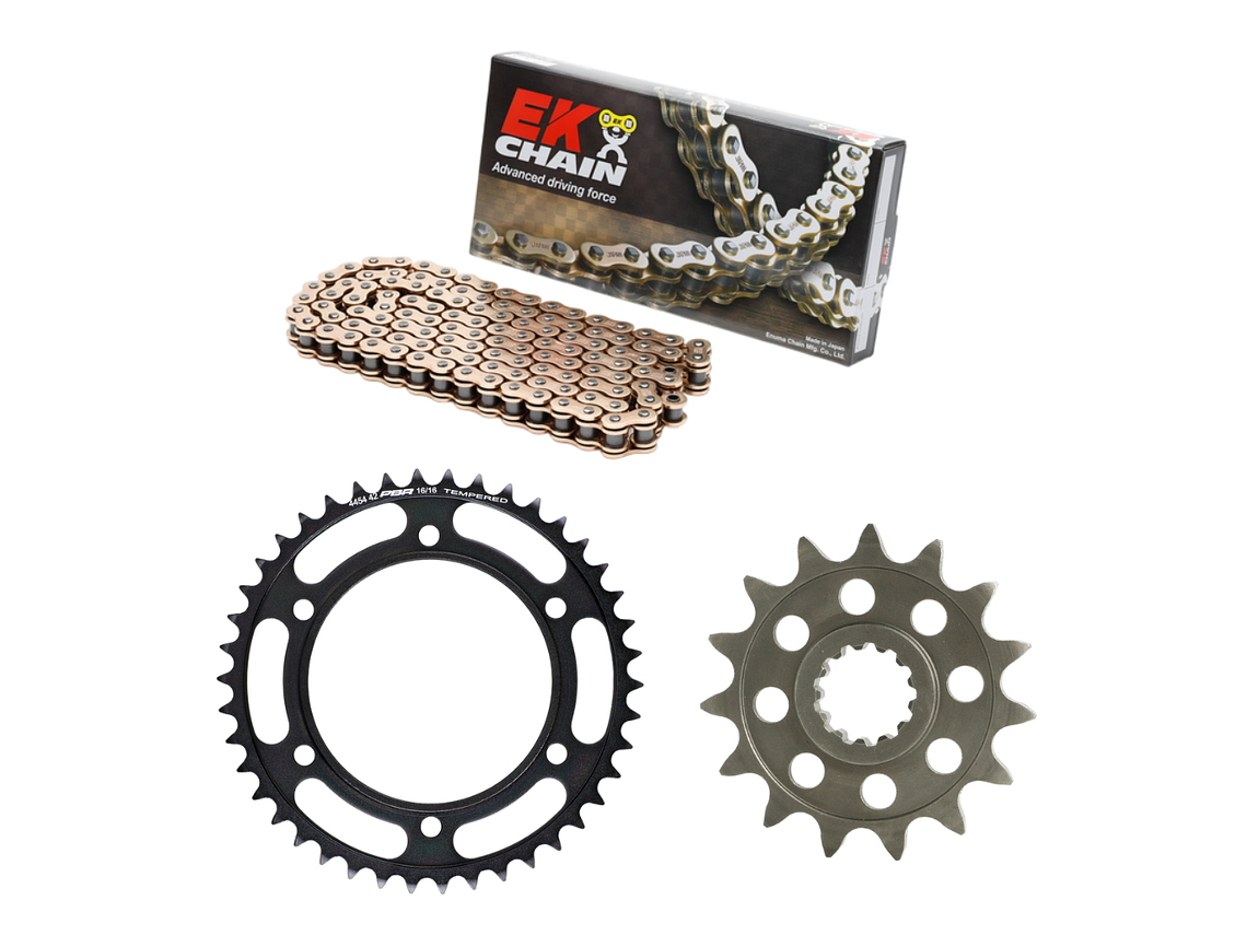 Kit Transmissão Reforçado Yamaha Tenere 19/25 - EK CHAIN / PBR  1