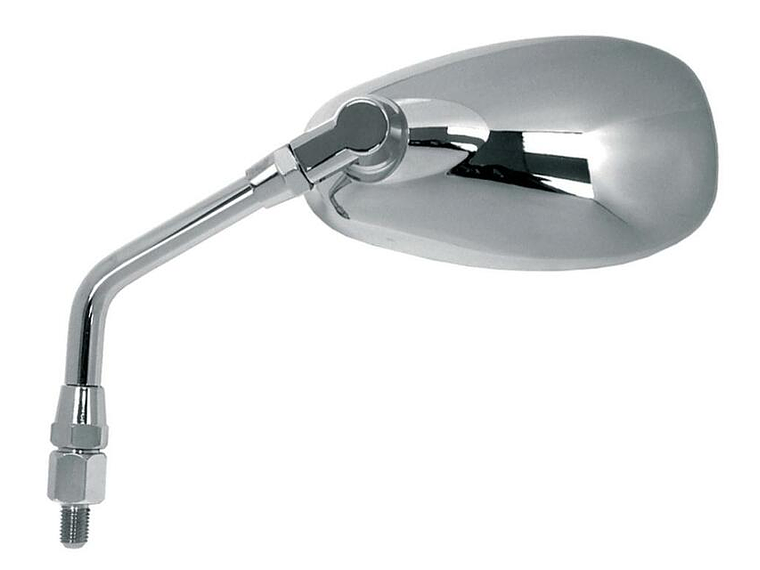 Espelho guiador M10/125 oval em cromagem 1