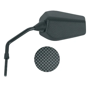 Espelho Retrovisor Esquerdo Derbi Senda 50 (2003-2009, 2019) Carbono - HIGHSIDER E331I