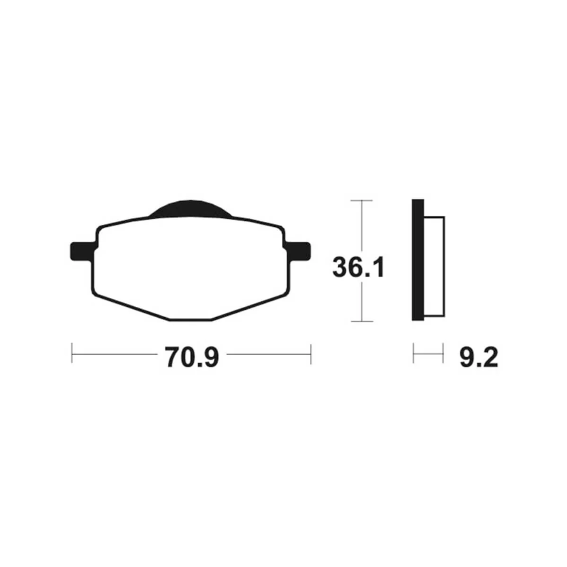 Pastilhas Travão Yamaha DT50R / DT125LC / DT125R FERODO  2