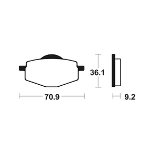 Pastilhas Travão Yamaha DT50R / DT125LC / DT125R FERODO 