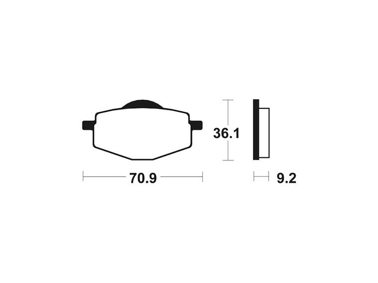 Pastilhas Travão Yamaha DT50R / DT125LC / DT125R FERODO  2