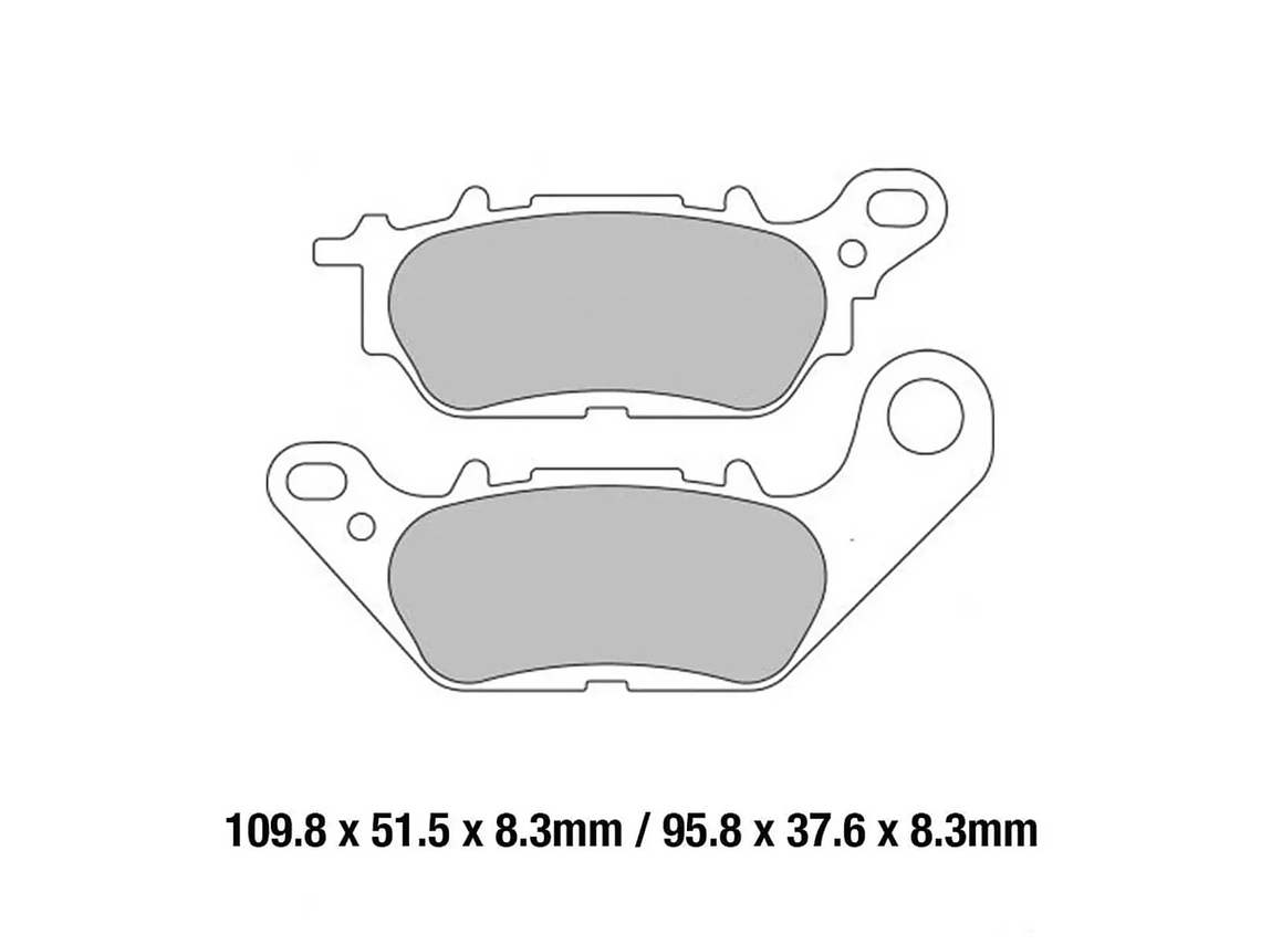 Pastilhas Travão Traseiras Yamaha NMax 125 (2015-2024) - FERODO  2