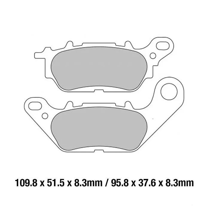 Pastilhas Travão Traseiras Yamaha NMax 125 (2015-2024) - FERODO  2