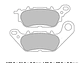 Pastilhas Travão Traseiras Yamaha NMax 125 (2015-2024) - FERODO  - Thumbnail 2