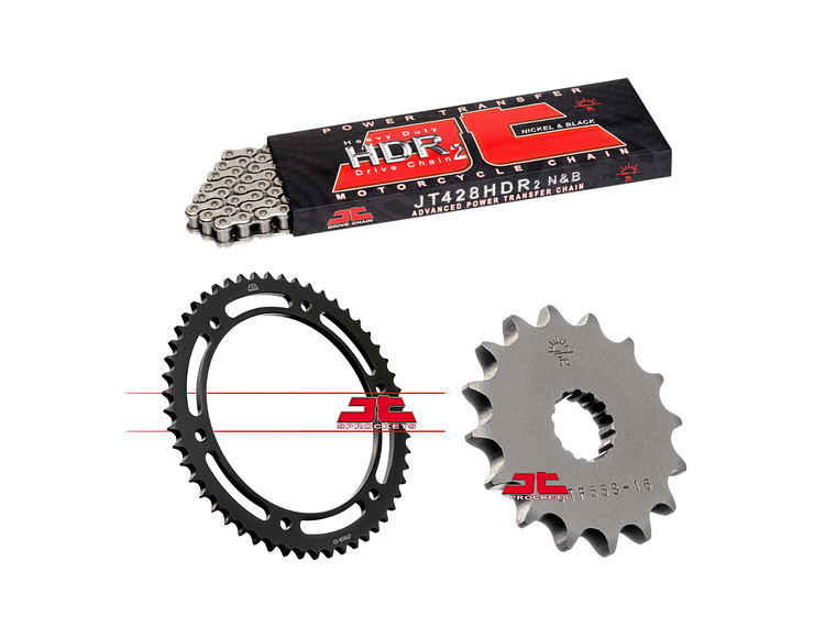 Kit Transmissão JT Yamaha DTR 125 (17-55) 1