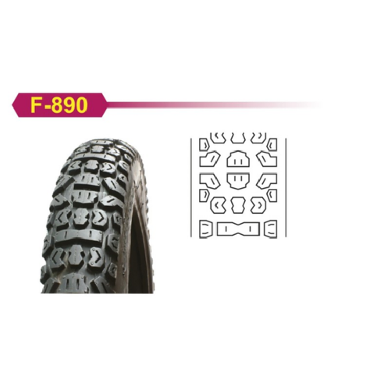 Pneu 2.75-21 + Câmara Ar F890 - CEWA  1