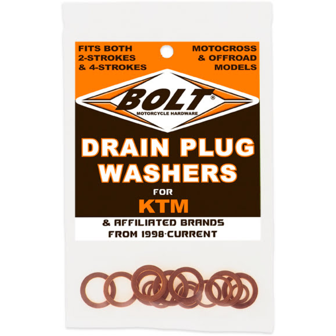 Anilhas de Bujon De Óleo Aluminio / Cobre KTM (16/Uni)  1