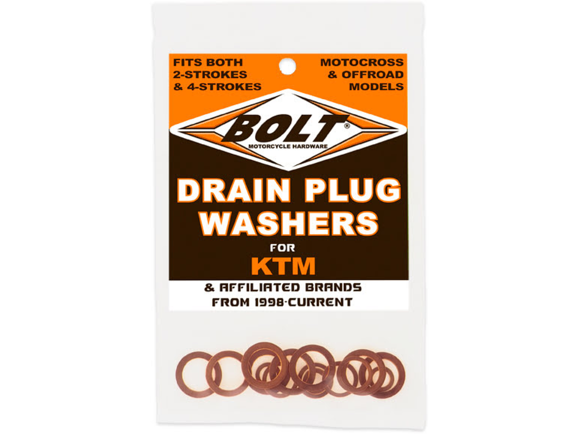 Anilhas de Bujon De Óleo Aluminio / Cobre KTM (16/Uni)  1