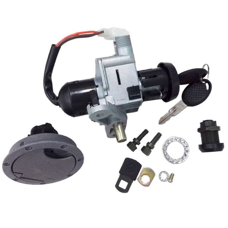 Kit Fechadura Canhão Ignição + Tampa Depósito Combustível Yamaha Aerox 50 (03-12)  1