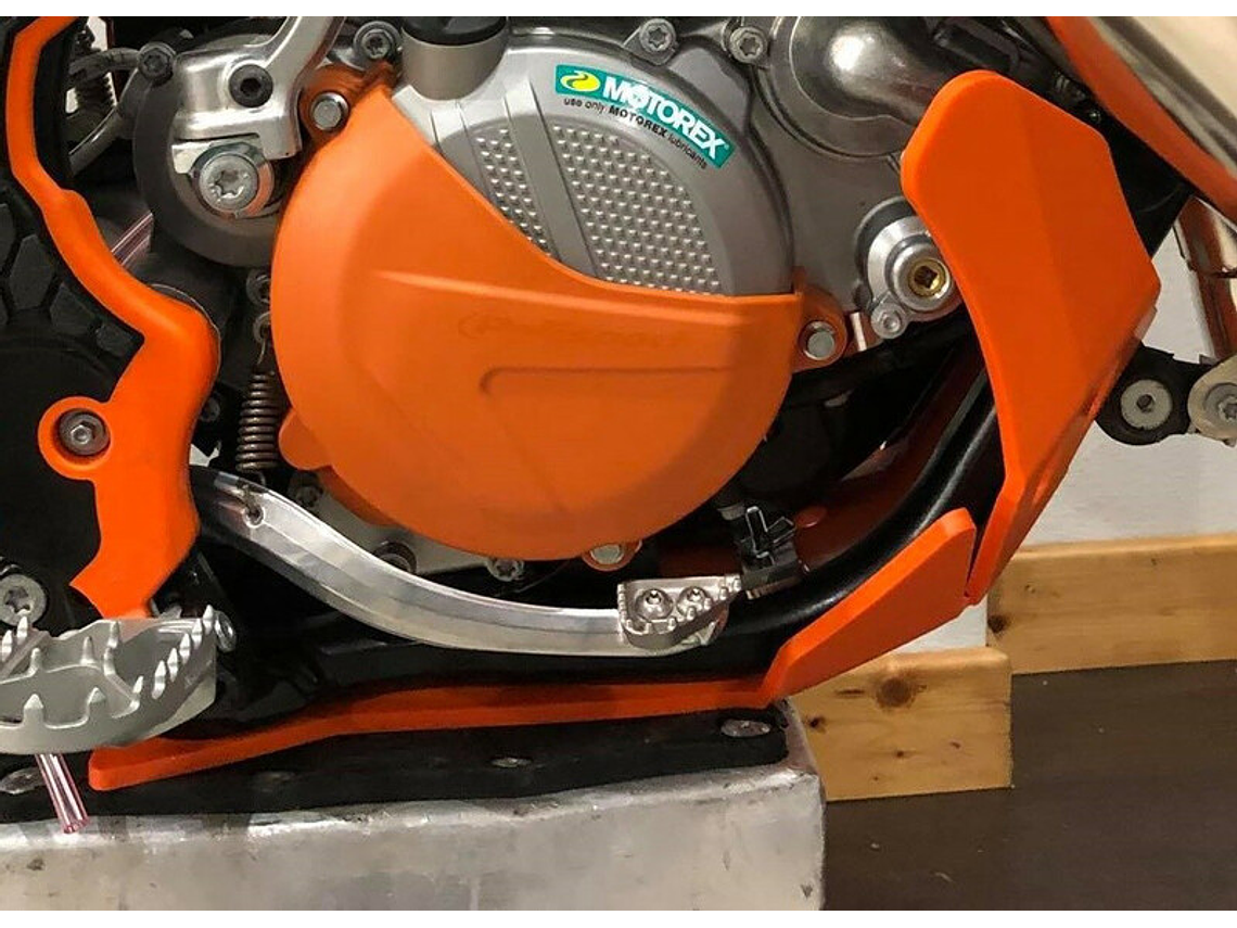 Proteção de Cárter AXP Enduro KTM Laranja AX1451 1