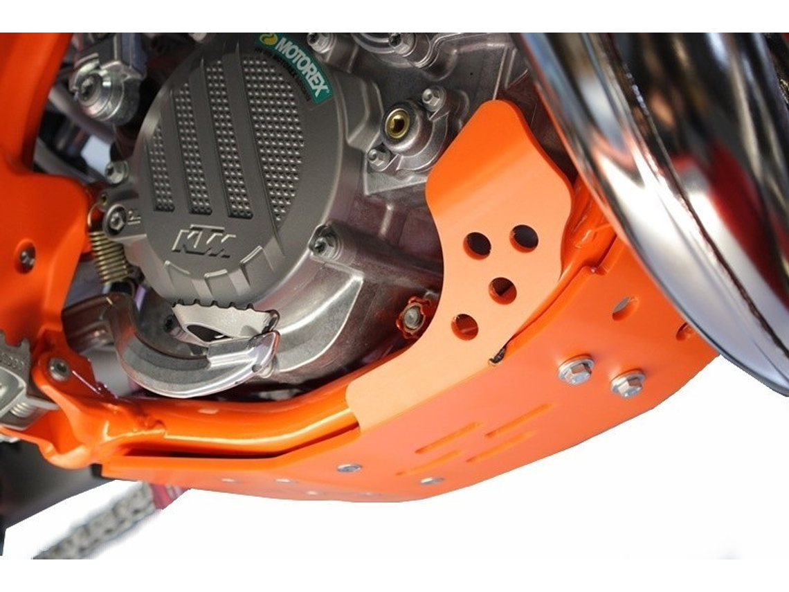 Proteção de Cárter AXP GP, Polietileno PEAD, Laranja, KTM SX85/Husqvarna TC85 1